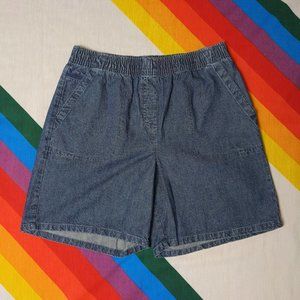 90s Dark Grey/Blue Denim Shorts by Classic Elements
